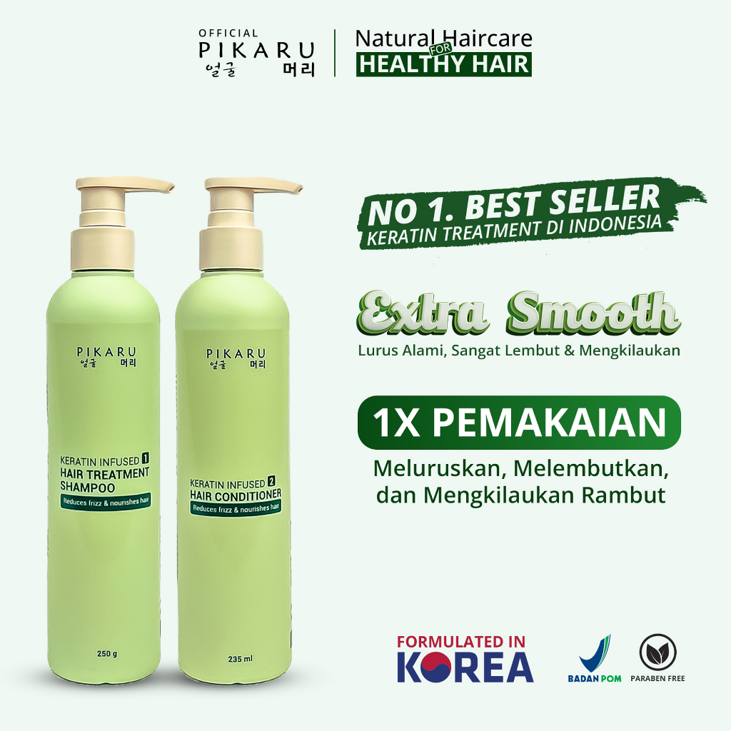 Jual Pikaru Keratin Treatment Infused 1 Hair Treatment shampoo