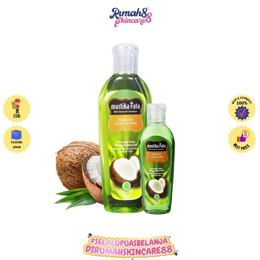 Jual MUSTIKA RATU Hair Oil Minyak Cemceman Perawatan Akar Rambut Dan ...