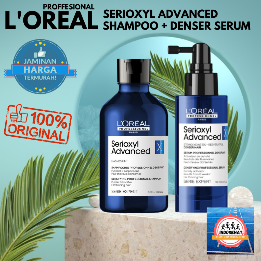 Jual LOREAL Serioxyl Advanced Shampoo & Denser Density Activator Hair