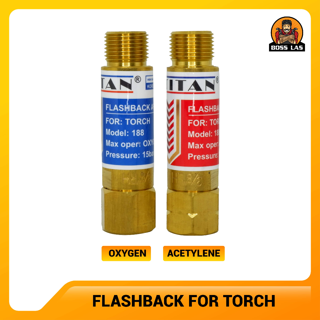 Jual Flashback Flash Back Arrestor Torch Gagang Blender Las OXY/LPG