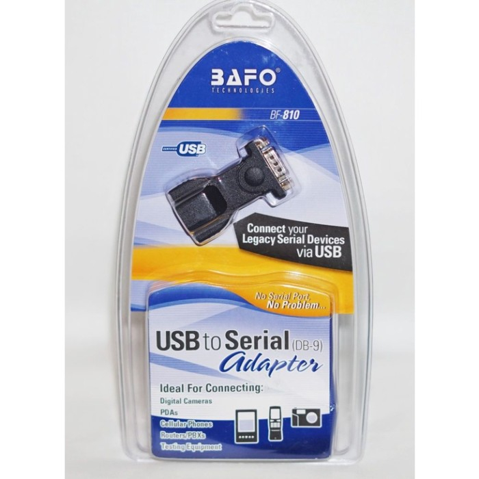 Jual Usb To Serial (DB-9) Bafo Bf-810 / Kabel Usb To Serial Bafo BF-810 ...