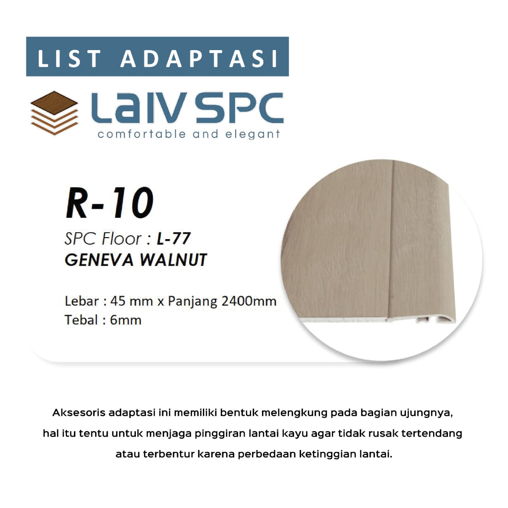 Jual Aksesoris PVC List Adaptasi / List Pintu / Adaptasi List Parket ...