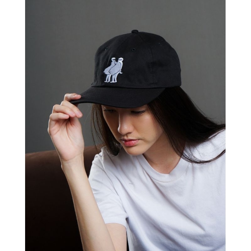Jual Dad Hat Topi Polo Cap Octav Caps Funnybust Logo - Unisex - Black ...