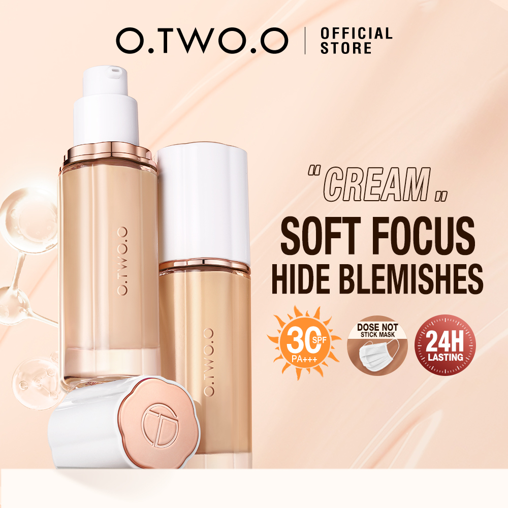 Jual O.TWO.O Liquid Foundation For Oily & Sensitive Skin Long Lasting ...