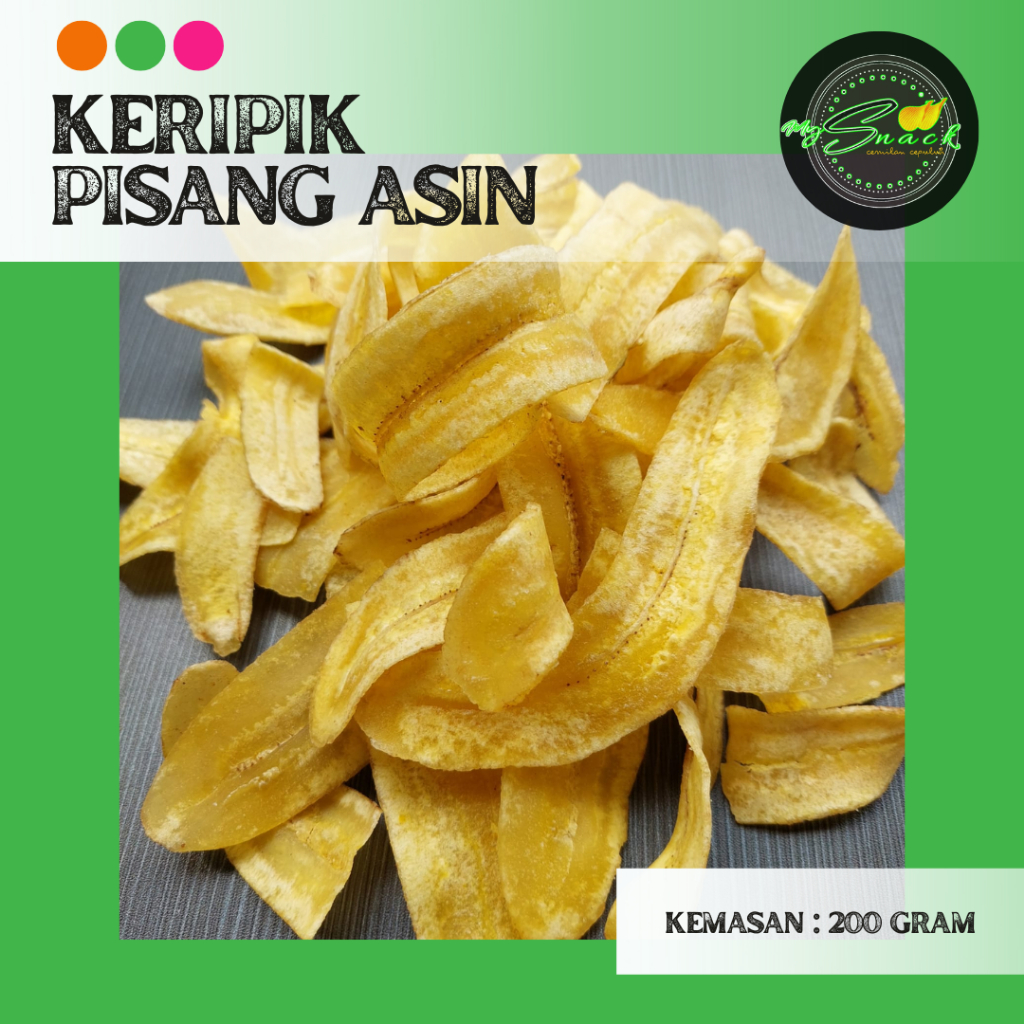 Jual Keripik Kripik Pisang Asin Manis Snack Cemilan Oleh Oleh