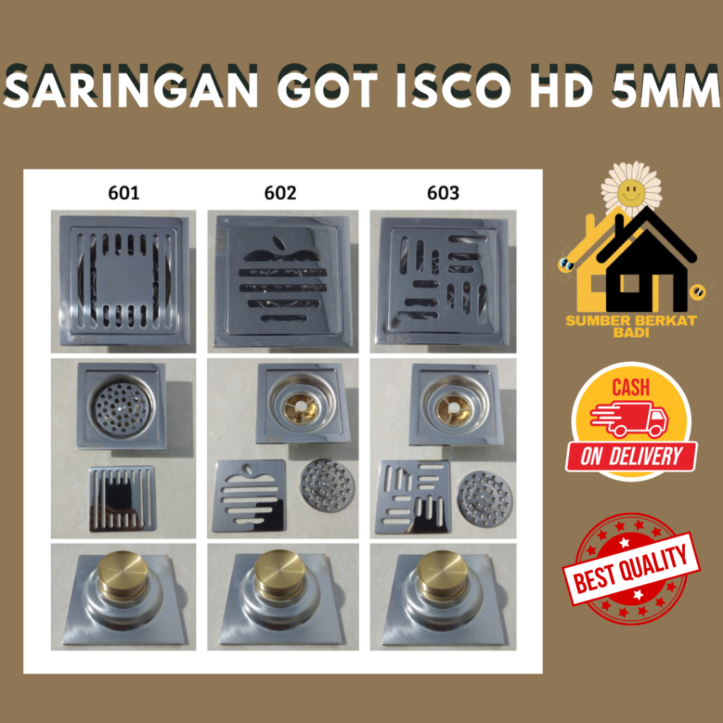 Jual Saringan Got ISCO HD 5MM Model ZigZag dan Apple ; Sargot - Floor ...