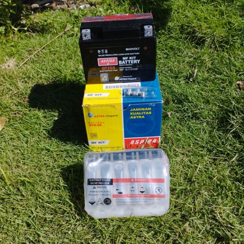 Jual Aki Aspira GTZ5S MF KIT Aki Motor Vario,Mio,Scoopy Original Murah