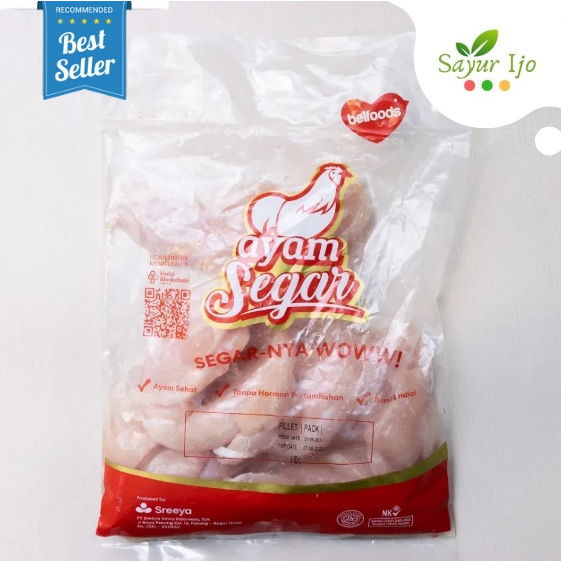 Jual Fillet Dada Ayam Sreeya 500 Gram Pack Fresh Frozen Belfoods