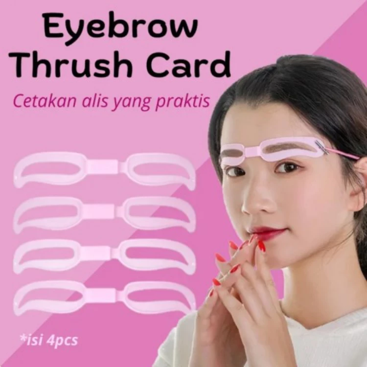 Hope Store - Eyebrow Template Cetakan Alis 4 IN 1 Model Ikat Kepala Dengan Tali | AutoStock