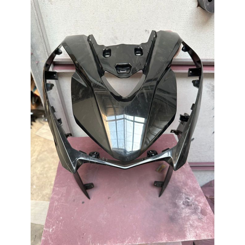 Jual Cover front tameng lampu depan beat led deluxe K1A bahan natural ...