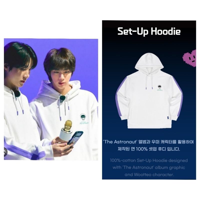 Jual READY STOCK BTS KIM SEOK JIN THE ASTRONAUT HOODIE SIZE M