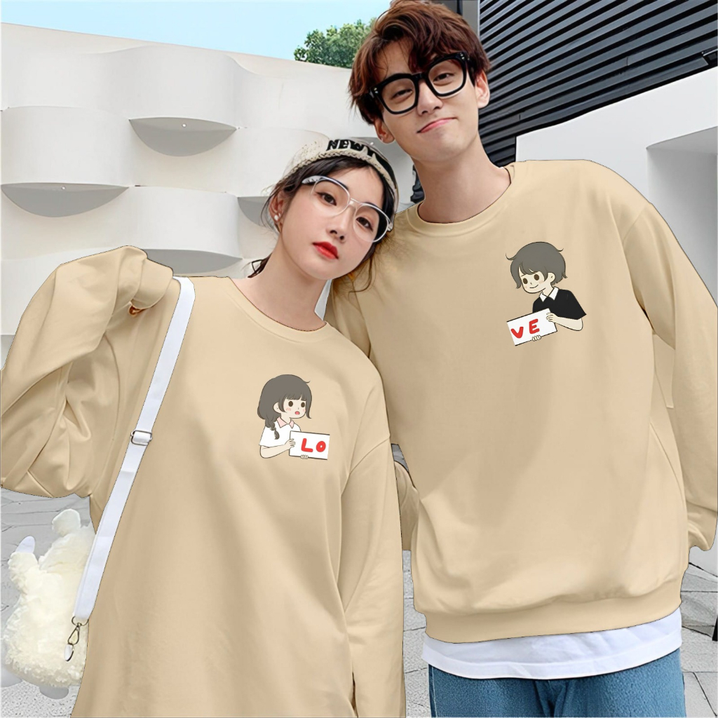 Jual Baju Kaos Couple Pasangan Pacar Distro Love Boygirl Trendy Lengan ...