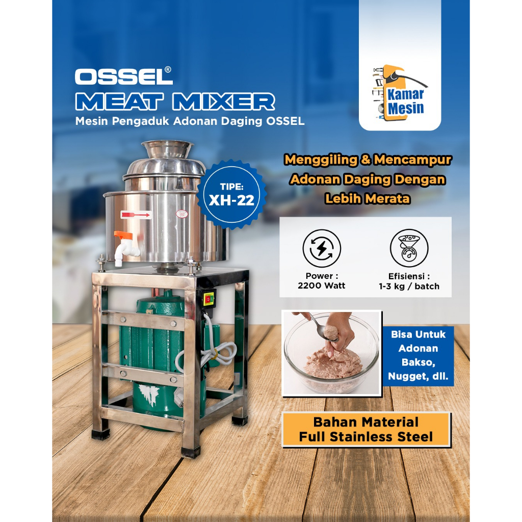 Jual Meatball Mixer Meat Mixer Mesin Pengaduk Adonan Bakso Xh 22 Ossel