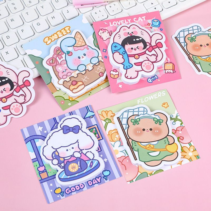 Jual DY PACK STICKY NOTES STICKER ANIMASI KARTUN KAWAII | Shopee Indonesia