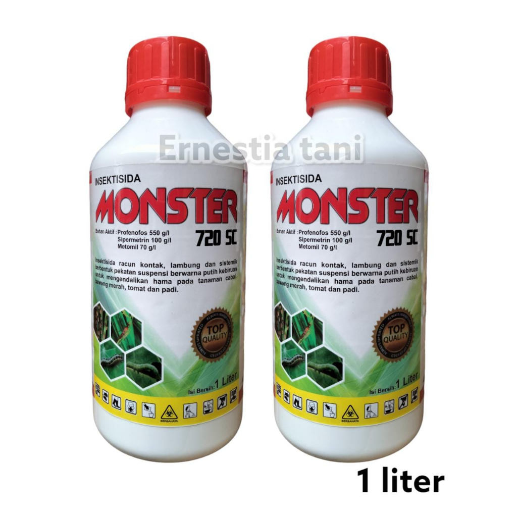 Jual MONSTER 720 SC 1 Liter Insektisida Profenofos Sipermethrin Metomil ...