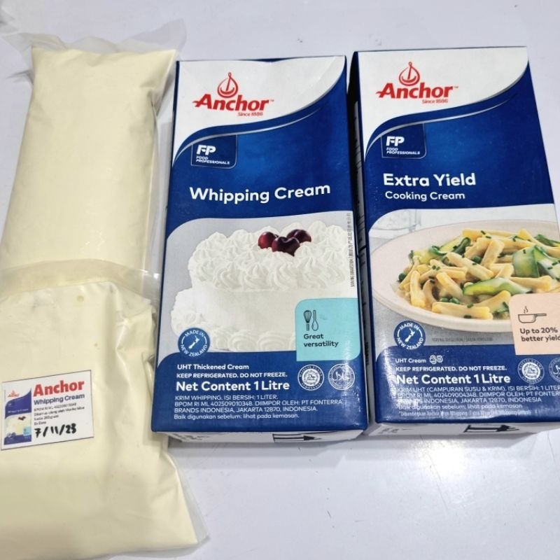 Jual anchor whipping cream REPACK 200 ml / ANCHOR extra yield REPACK