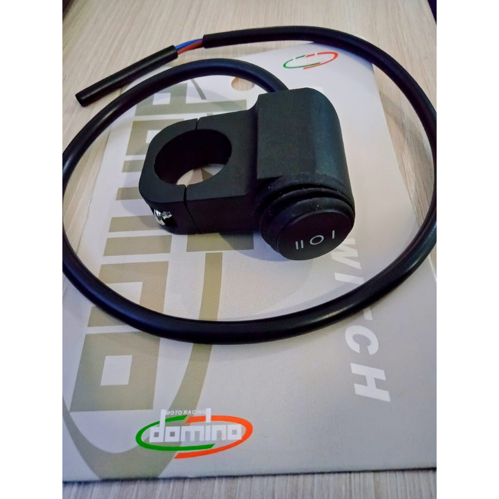Jual Saklar on off domino bulat besi kuat / On of saklar Motor Di stang ...