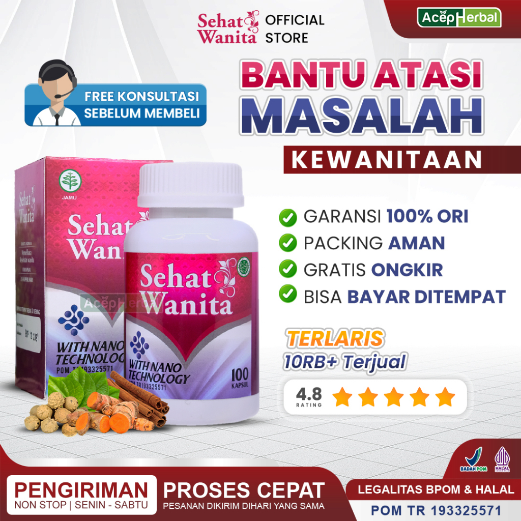 Jual Sehat Wanita 100 Asli Original Herbal Untuk Promil Dan Masalah