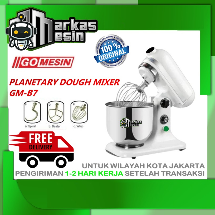 Jual Planetary Dough Mixer GM-B7 GOMESIN Mesin Pengaduk Adonan 7 Liter ...