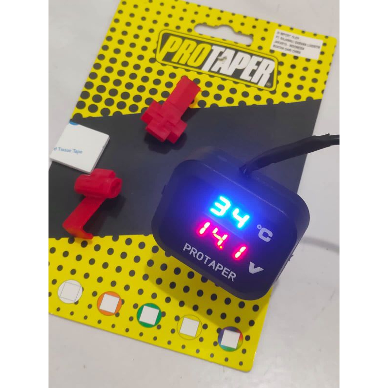 Jual Voltmeter Aki In Kotak Plus Usb Casan Dan Temperatur Suhu Kos Terbaru Shopee Indonesia