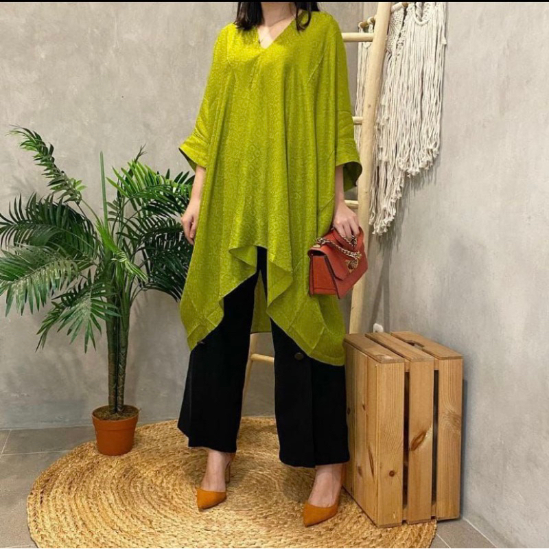 Jual Blouse Kaftan Tunik Aruna Viscose Hanya Atasan Shopee Indonesia