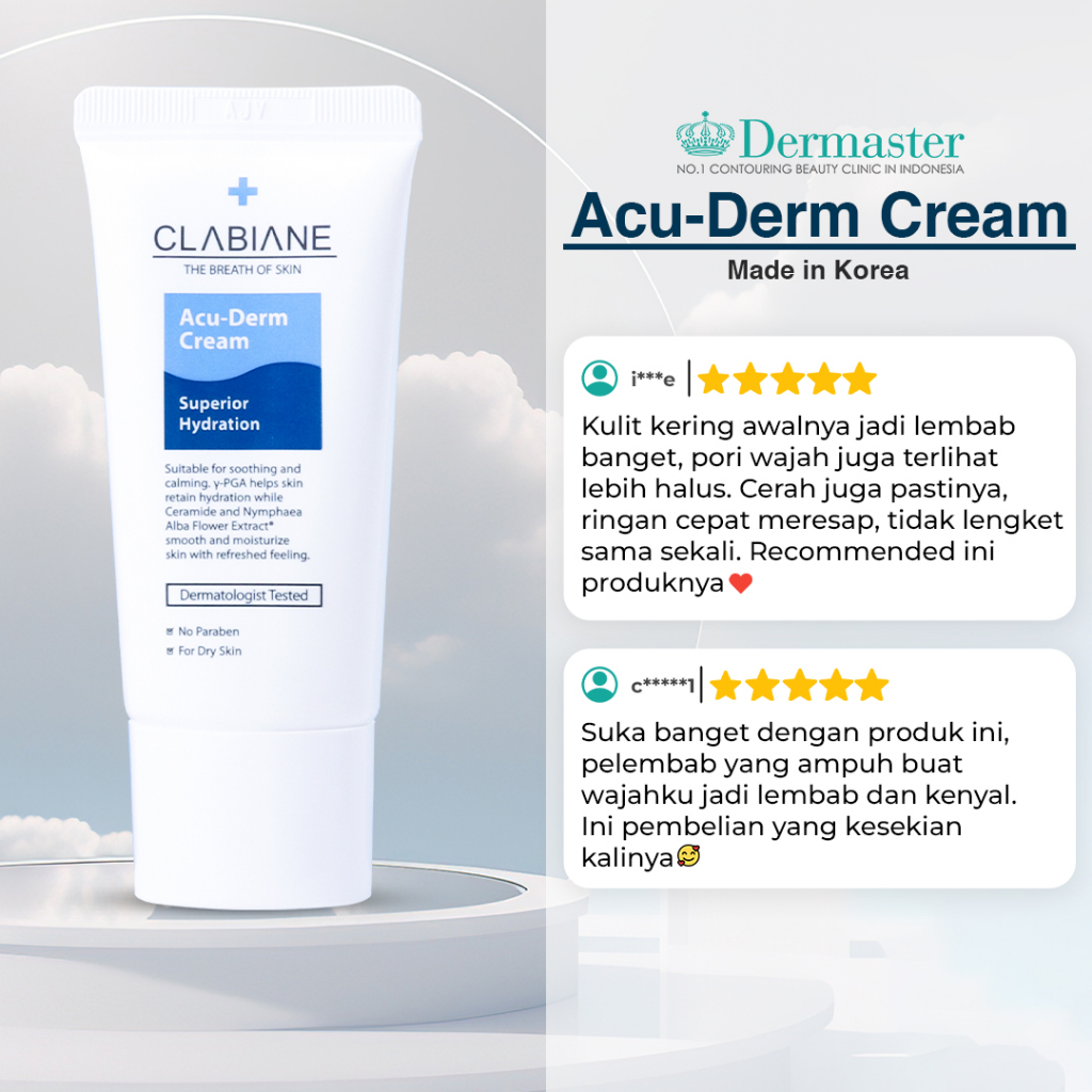 Jual Dermaster Clabiane Acu-Derm Cream (2 Pcs) | Shopee Indonesia