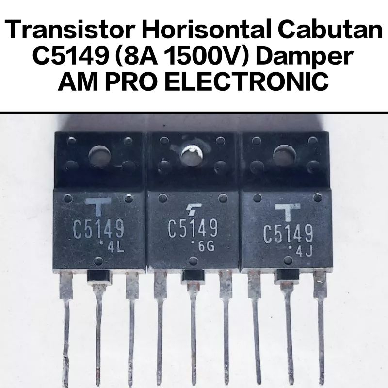 Jual TR C5149 Persamaan C4763 C4927 C5250 Transistor Horisontal Cabutan ...