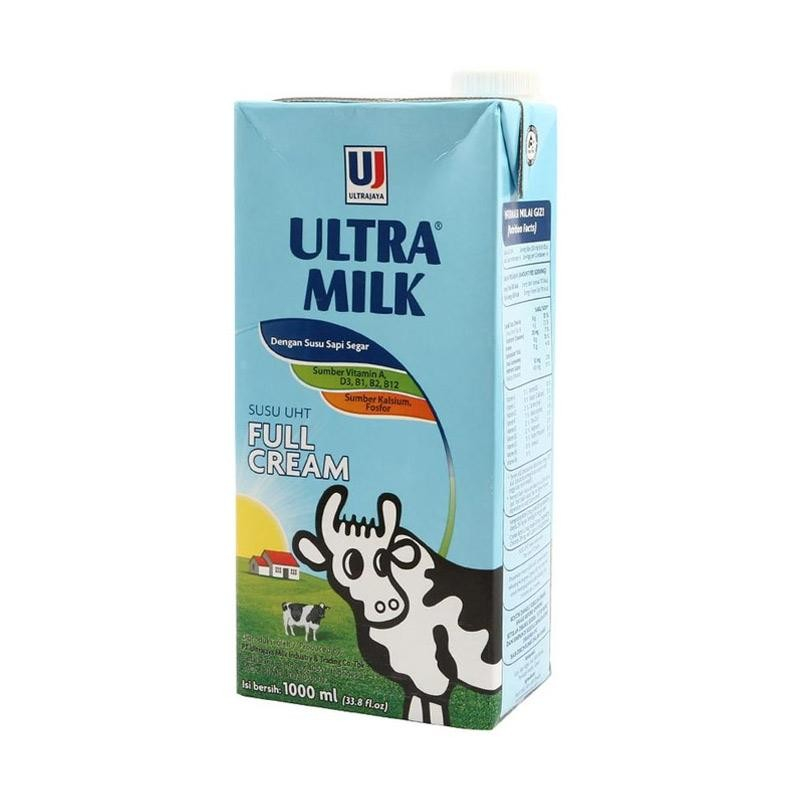 Jual Ultra Milk Full Cream 1000ml Shopee Indonesia
