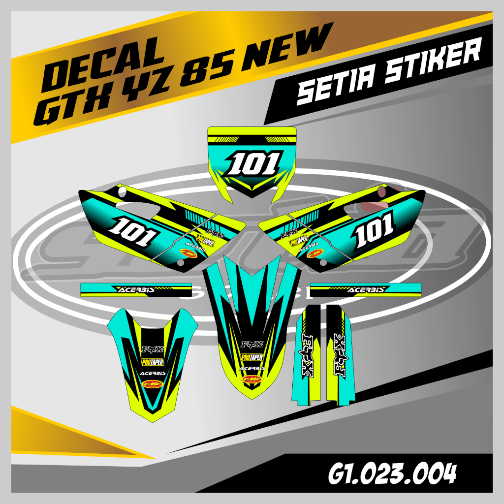 Jual DECAL STICKER GTX 85 NEW, DESAIN BEBAS CUSTOM BARU (G1.023.004 ...