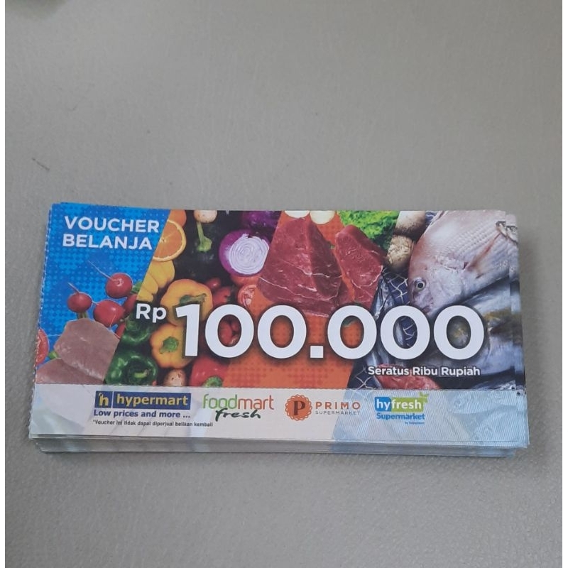 Jual Voucher Hypermart 100 100rb 100k gift card murah | Shopee Indonesia