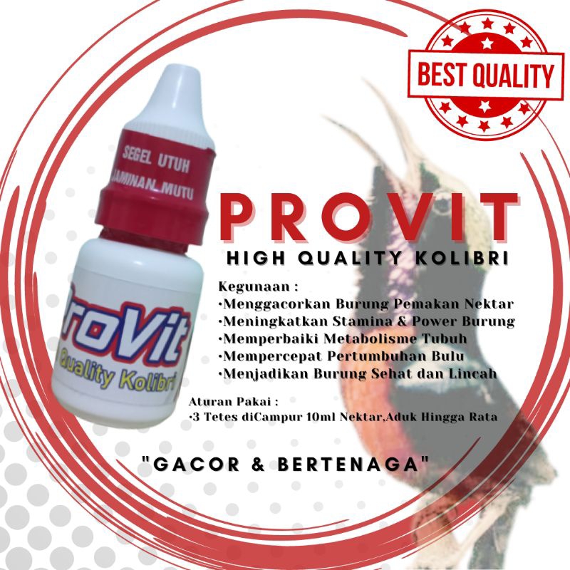 Jual ProVit Penggacor Kolibri,Segel Merah(8ml) | Shopee Indonesia