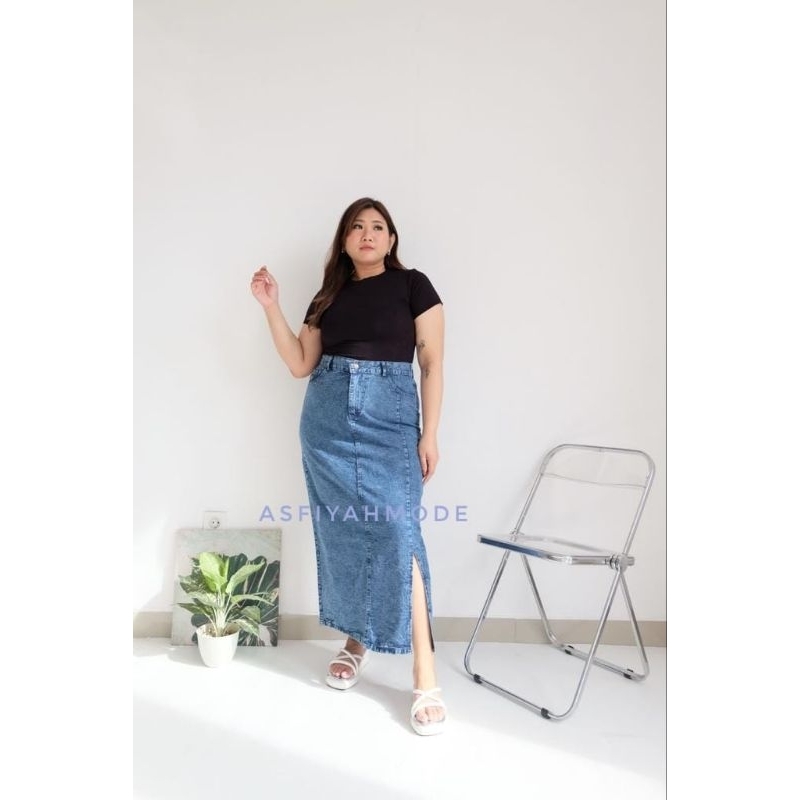 Jual ROK JEANS SPAN ROK JEANS JUMBO ROK JEANS IMPORT ROK JEANS