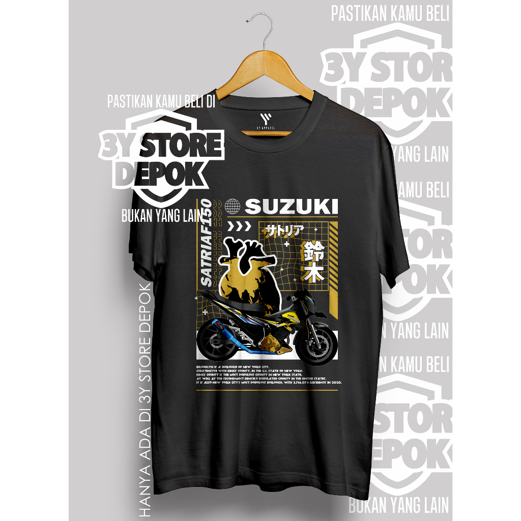 Jual KAOS PREMIUM KEREN SATIRA FU SUZU KI SUPER SPEED POWER MOTOR DRAG ...