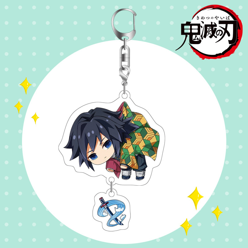 Jual Keychain KIMETSU NO YAIBA Tanjiro Nezuko Inosuke zenitsu Giyuu ...