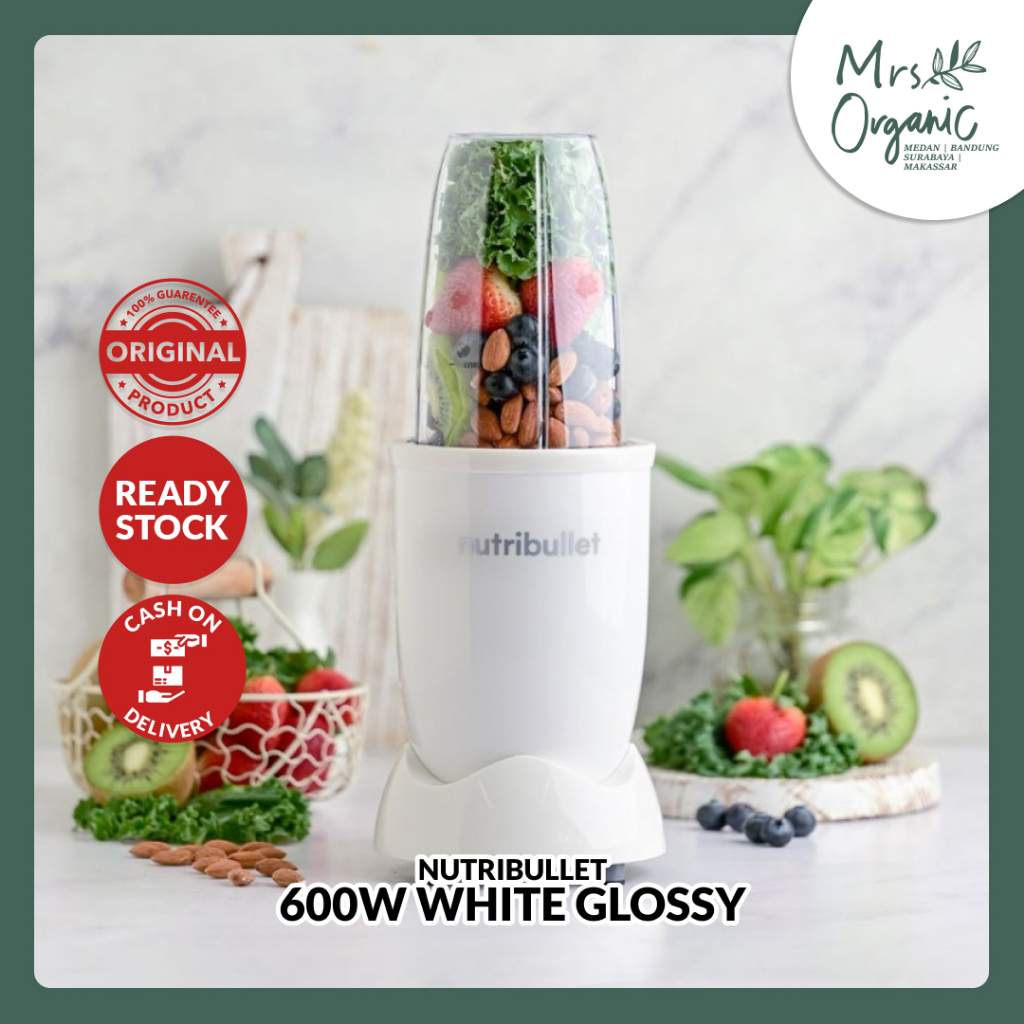 Jual Juicer Blender Nutribullet 600W 8PC WHITE GLOSSY Extractor Buah