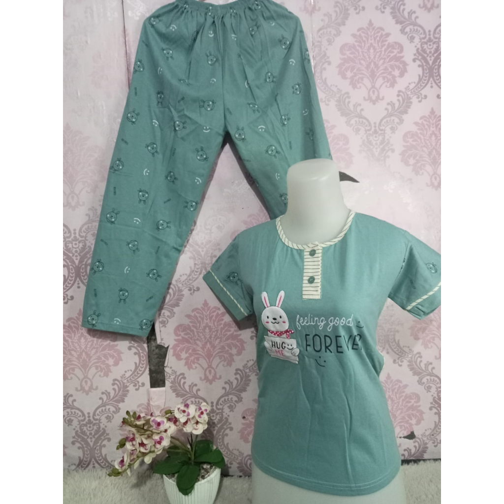 Jual DP007 CP Tessa Jumbo Baju Tidur Wanita Dewasa Piyama Wanita Dewasa ...