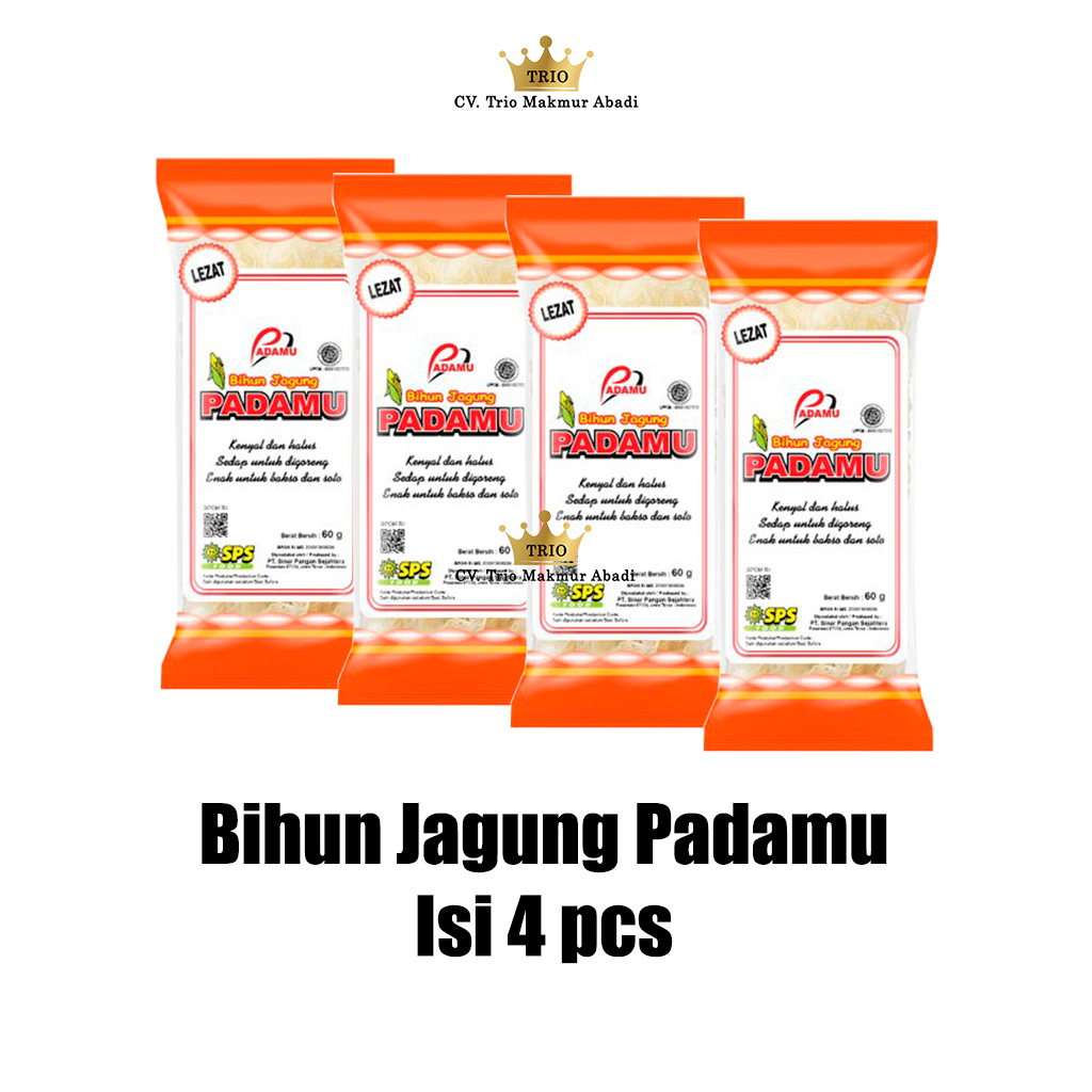 Jual Bihun Jagung Padamu 60g Isi 4pcs | Shopee Indonesia