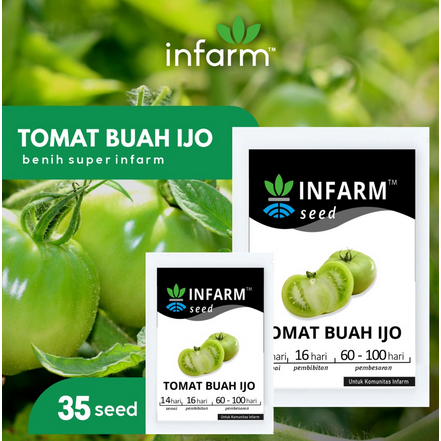 Jual Infarm Benih Bibit Biji Super Tomat Buah Hijau Shopee Indonesia