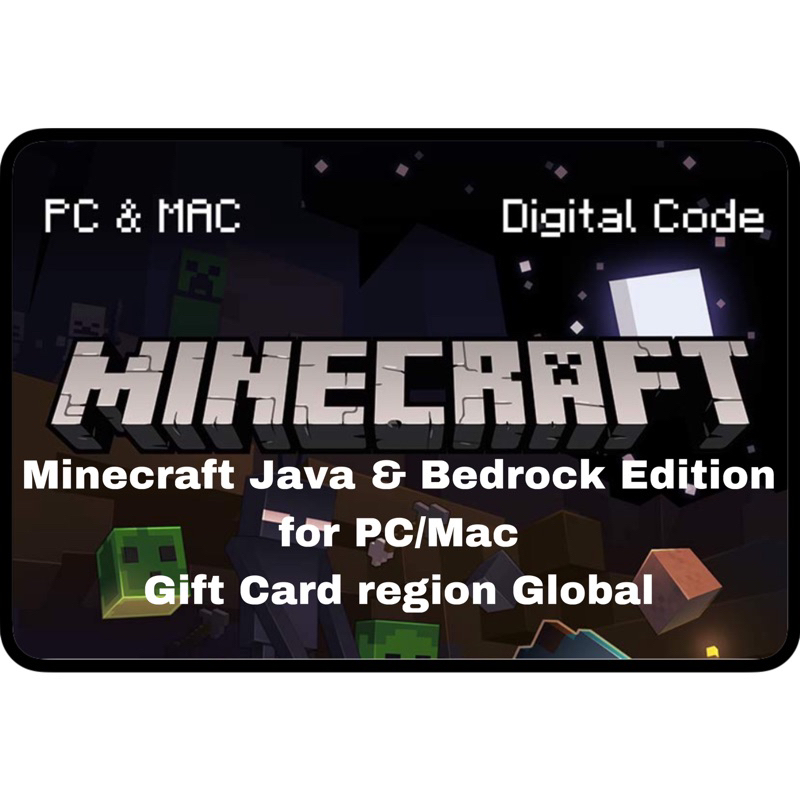 Jual Minecraft Java & Bedrock Edition For PC/Mac Region Global | Shopee ...