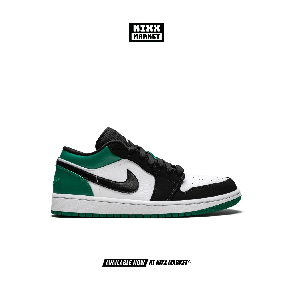 air jordan 1 low white black mystic green