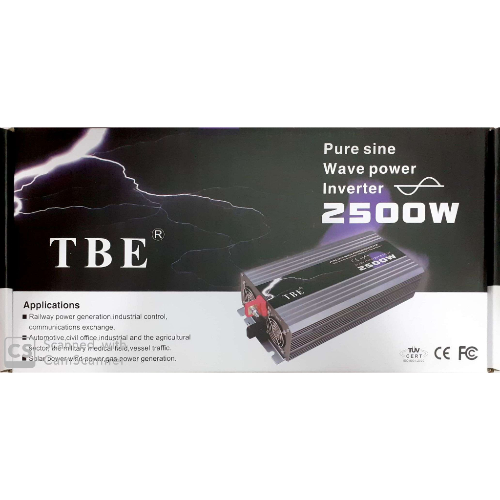 Jual 12V TBE Power Inverter Pure Sine Wave 2500w 2500 W 2500watt PSW ...