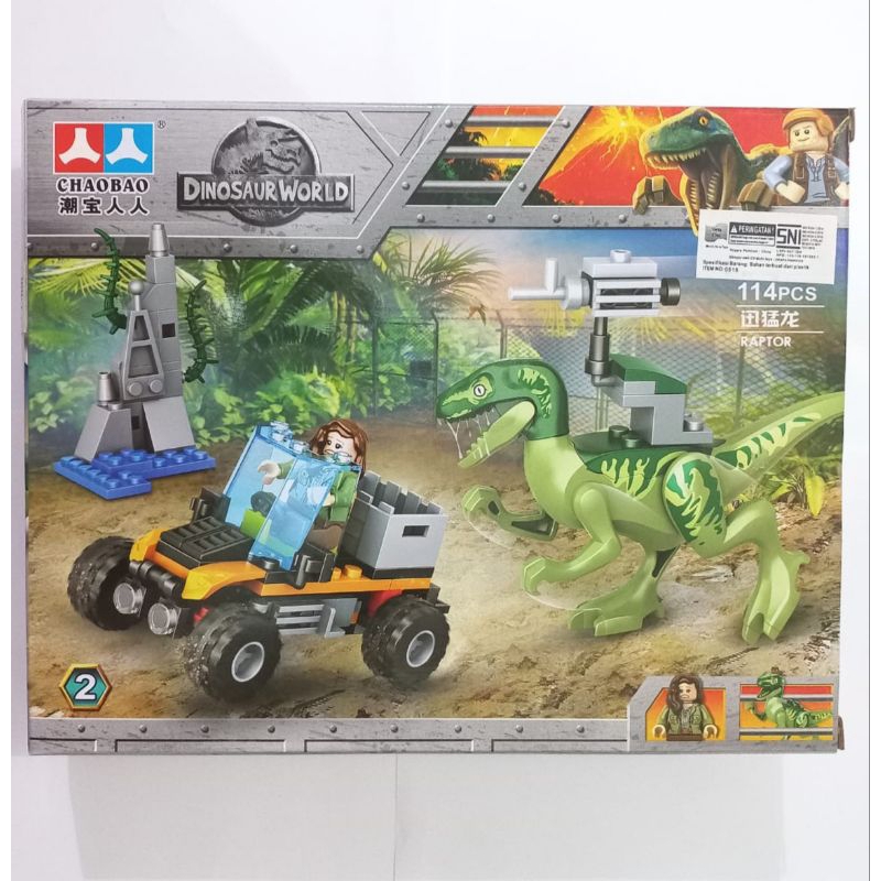 Jual MAINAN EDUKASI ANAK BRICKS DINOSAURUS TREX - RAPTOR - INDORAPTOR ...