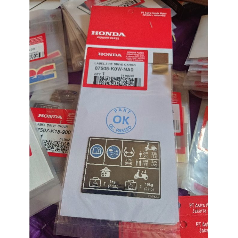 Jual Stiker Label Tekanan Ban Adv Original Shopee Indonesia