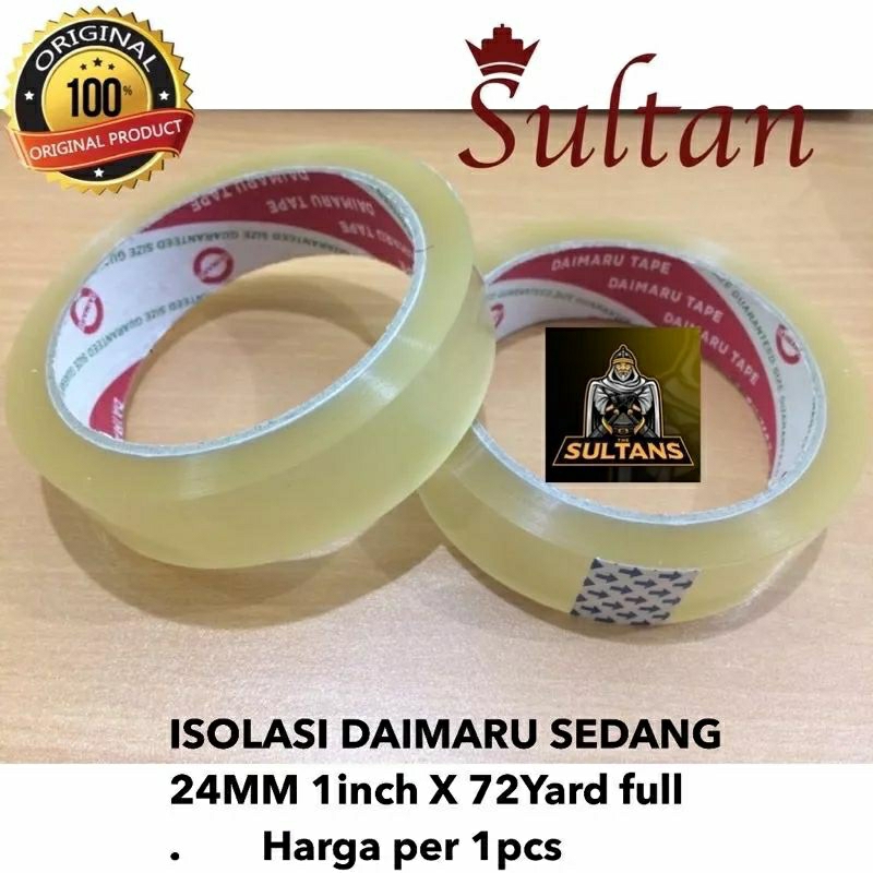 Jual Per 1 Pcs Isolasi Lakban Daimaru Original Ukuran Sedang 24mm 72 Yard 1 Inch Shopee Indonesia 1564