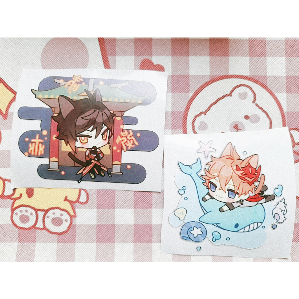 Jual ★ |BACA DESKRIPSI| Childe & Zhongli genshin impact sticker Vynil ...