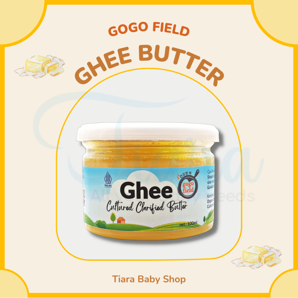 Jual Gogofield Ghee Cultured Clarified Butter 100gr / MPASI Bayi Shopee Indonesia