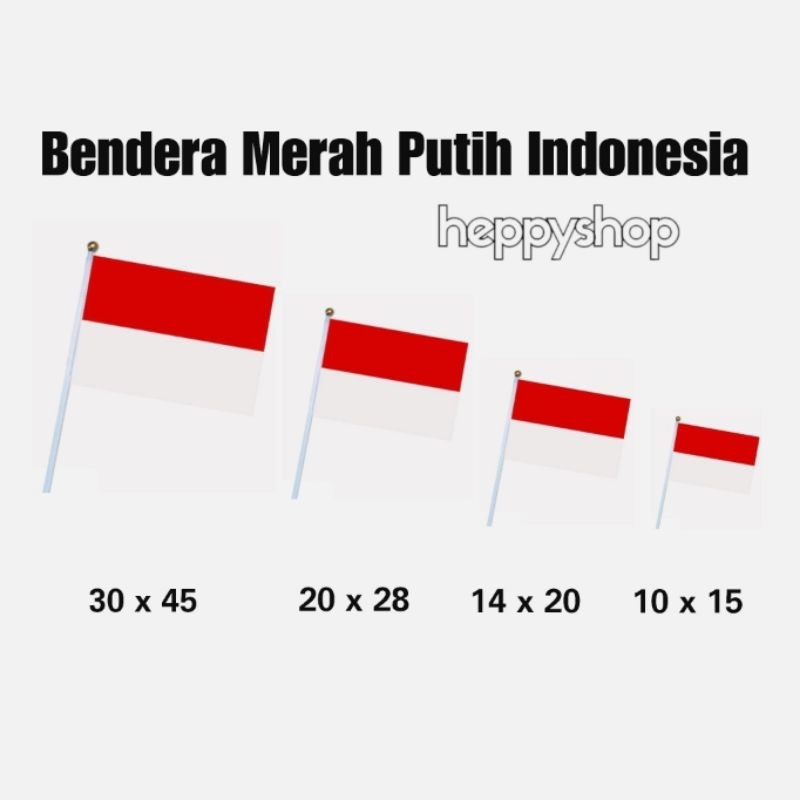 Jual Bendera Kain Indonesia Merah Putih Kecil Pawai 17 Agustusan