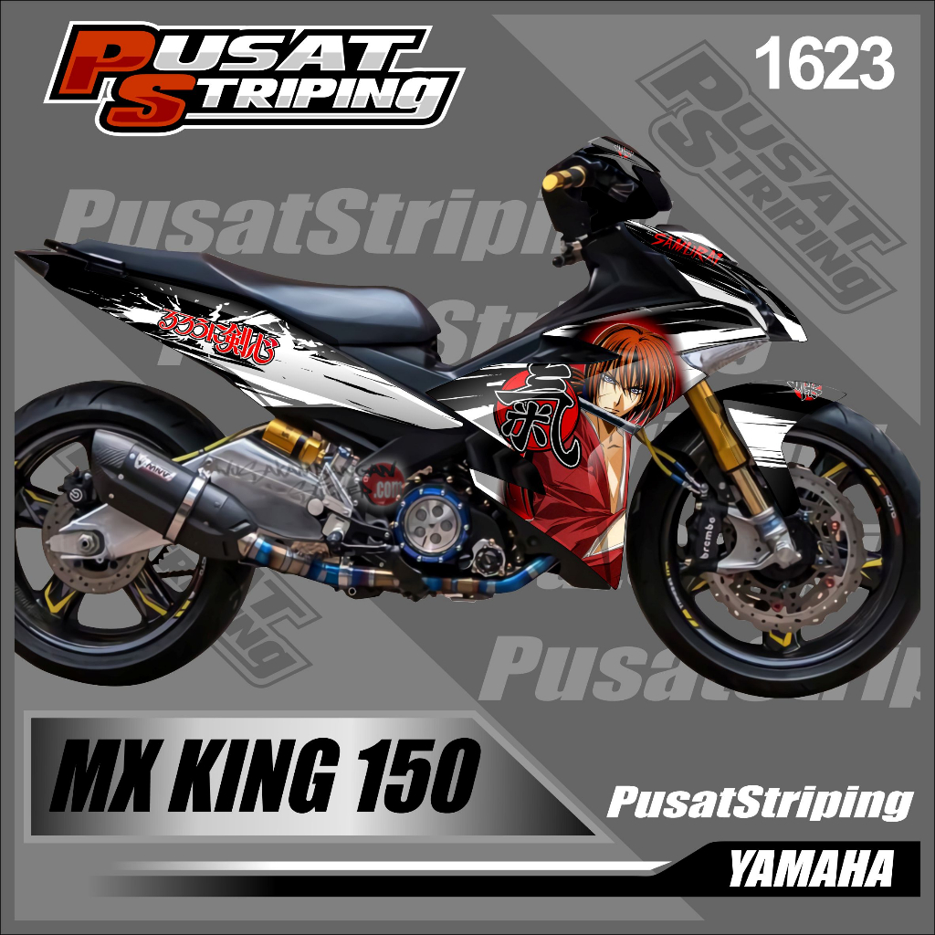 Jual Decal Sticker Fullbody Motor Yamaha Mx King 150 Desain Samurai ...