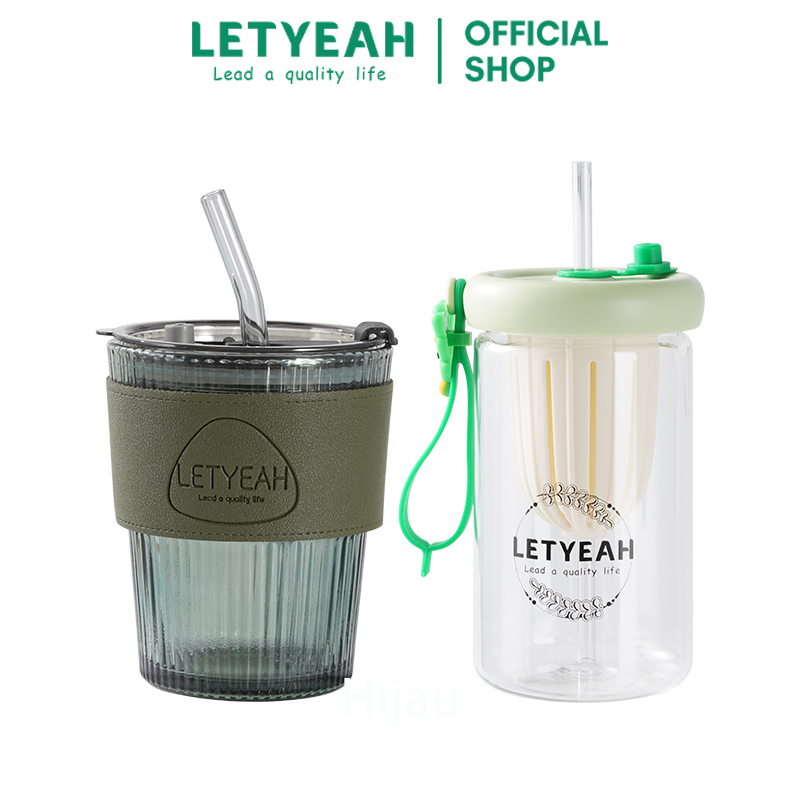 Jual Letyeah Botol Minum Sedotantumbler Kopi Aestheticbotol Air Minum Transparanwater Bottle 8279