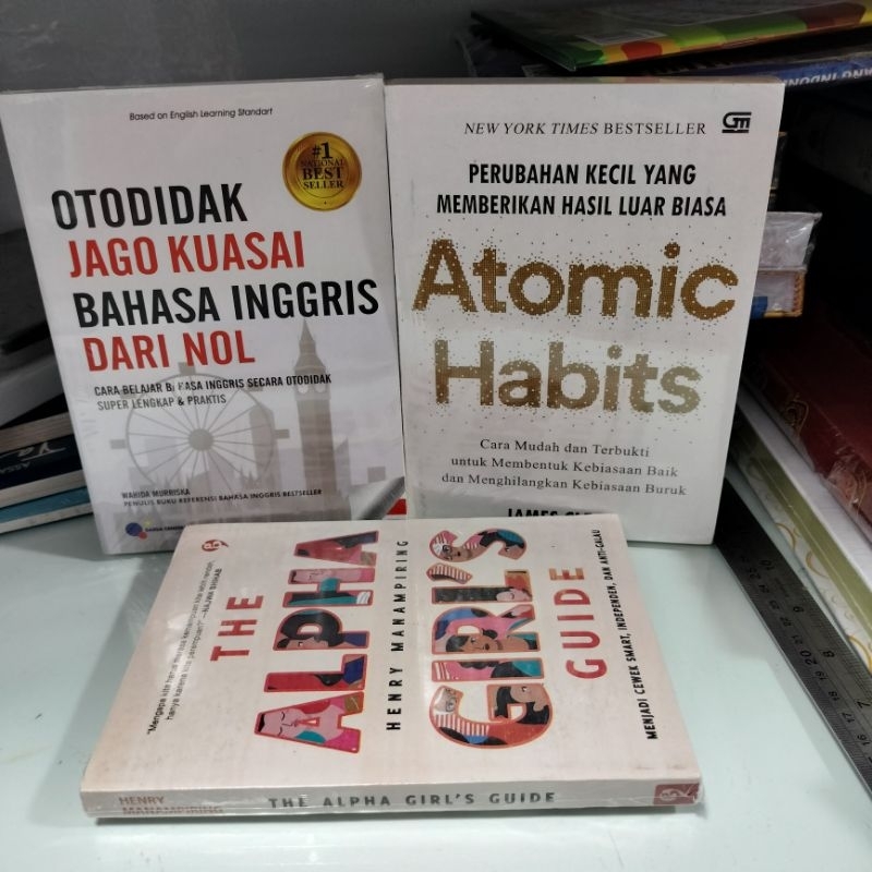 Jual Paket Buku Otodidak Jago Kuasai Bahasa Inggris Dari Nol Atomic Habits Dan The Alpha